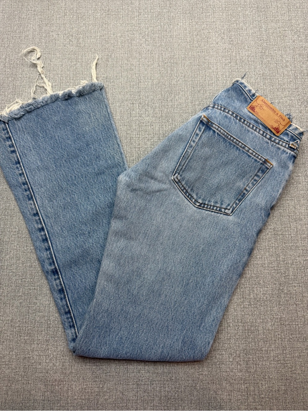 Vintage Abercrombie & Fitch Y2K Low Rise Flare Raw Hem Jeans
